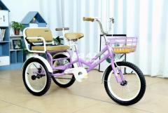 Baby Tricycle 3 Wheel Children Trike Kids Tricycle with Two Seat - 2